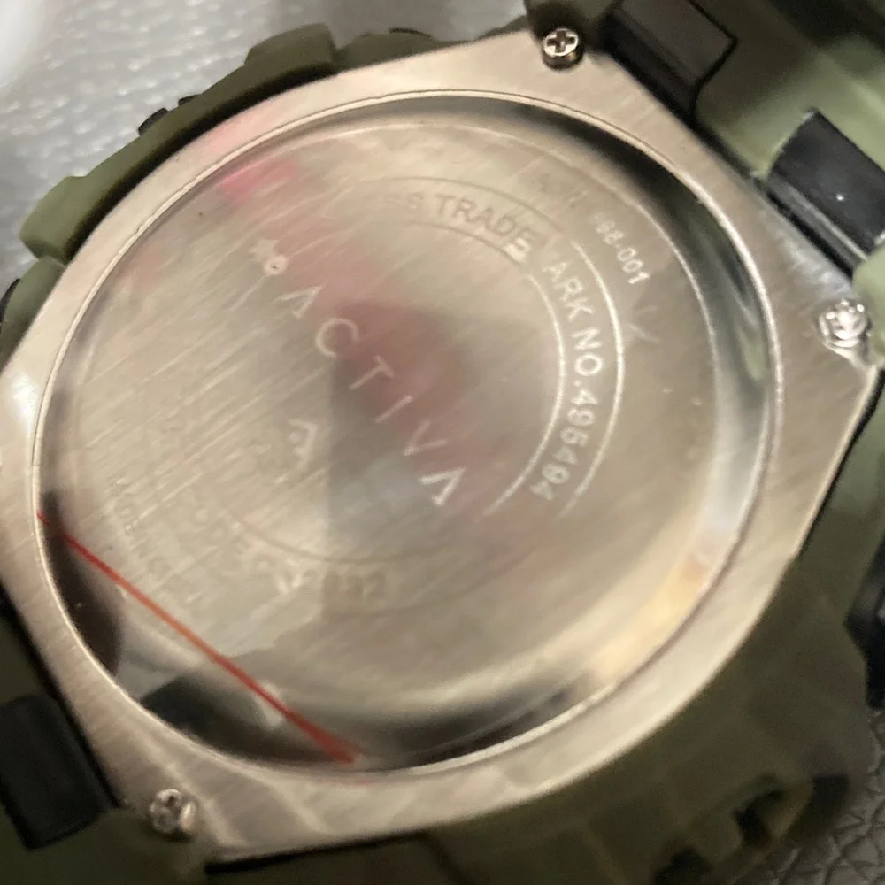 Activa Men's Watch - 56mm, Camouflage, Green (ACW1968-001)